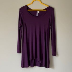 Alya Brand from Francesca’s, Flowy Purple Top, Size: XS